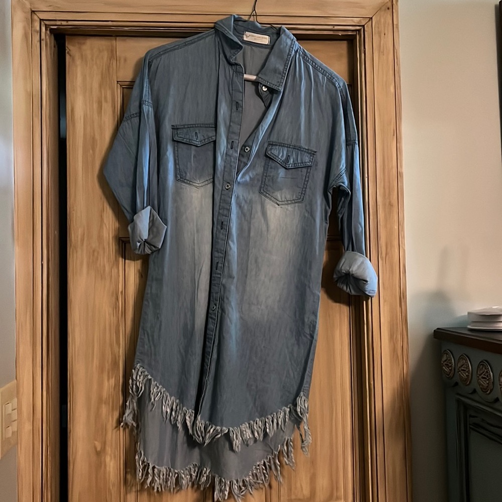 Western blue Jean dress size xxl